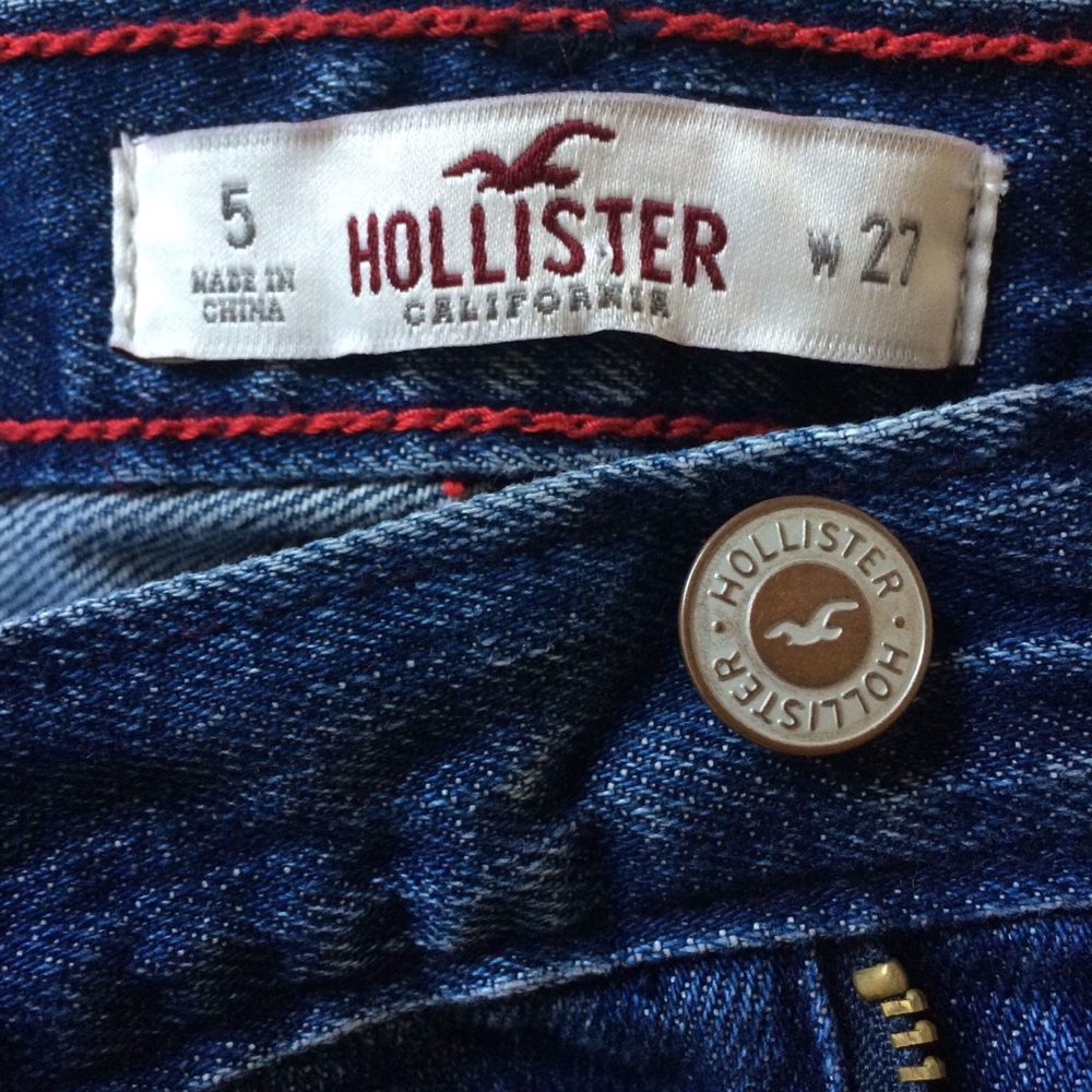 Hollister Star High Waist Jean Shorts Size 5 / 27 - Picture 4 of 4